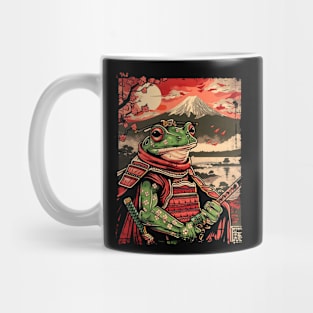 Samurai Frog Zen Japanese Art Mug